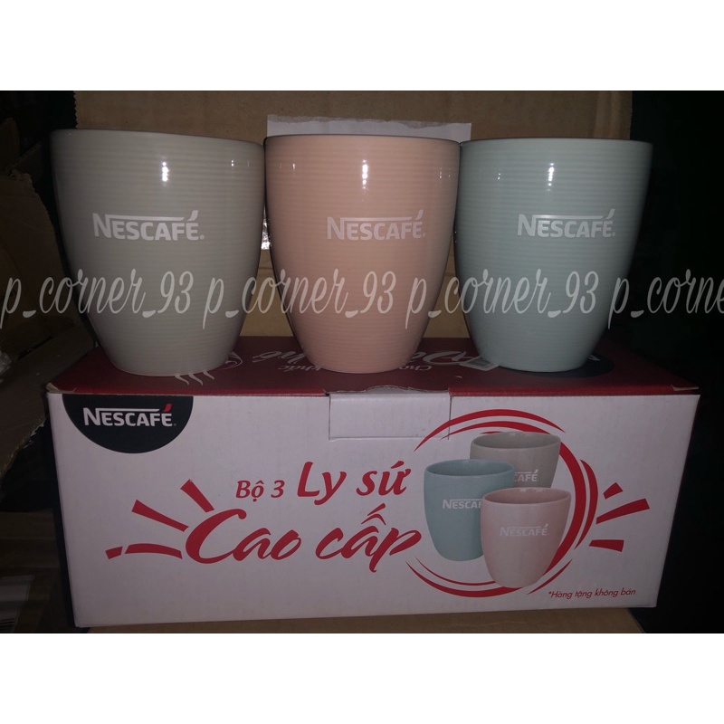 [Tặng bộ 3ly sứ]60 gói NESCAFE Cà phê sữa đá 24g