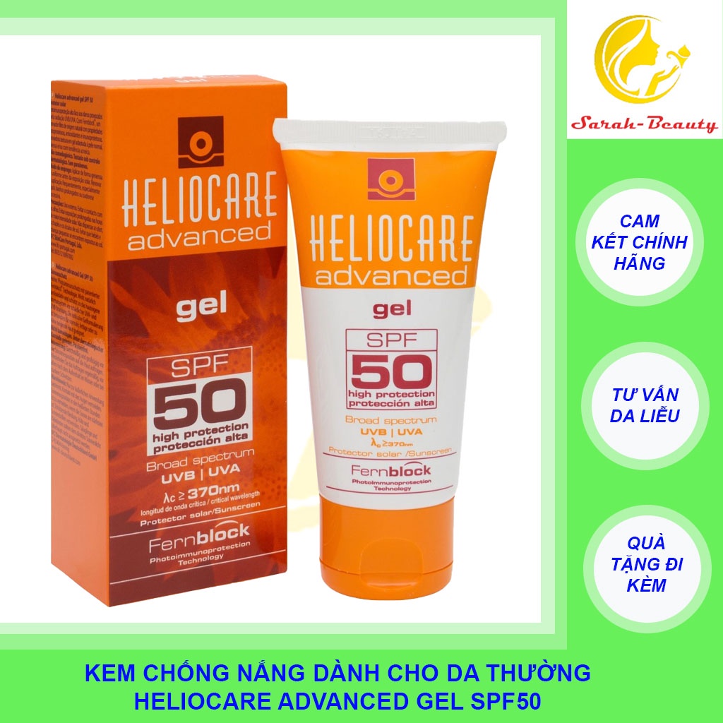 KEM CHỐNG NẮNG DÀNH CHO DA THƯỜNG, MỤN HELIOCARE GEL SPF50ML