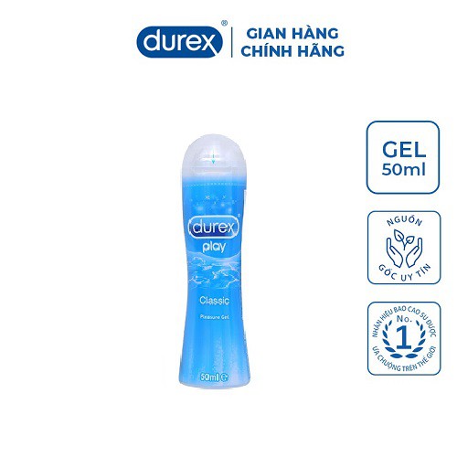 Gel bôi trơn DUREX PLAY CLASSIC [CHÍNH HÃNG 100%] chai 50ml