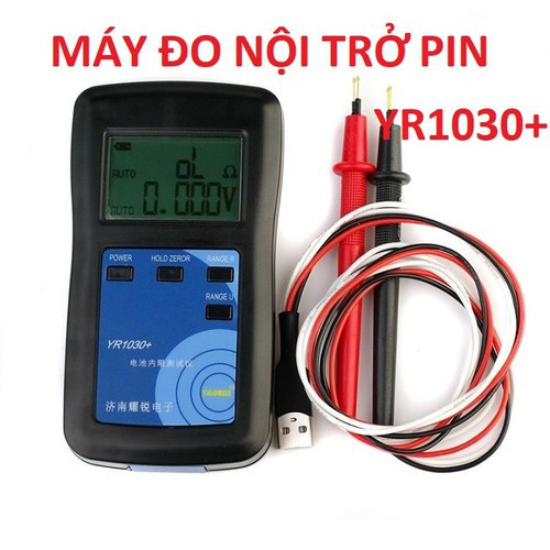 Máy đo nội trở pin YR1030+ new, giao diện tiếng anh, thiết bị đo nội trở test pin độ chính xác cao YR1030 chính hãng