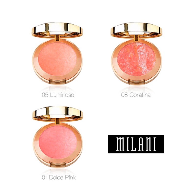 TONE LUMINOSO - MÁ HỒNG MILANI BAKED BLUSH CHÍNH HÃNG