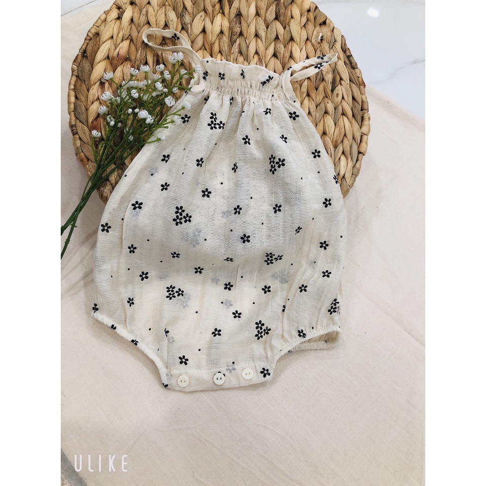 Áo liền quần, bodysuit cho bé gái sơ sinh,6 tháng, 1 tuổi, 2 tuổi  100% vải cotton thấm hút mồ hôi, mềm mịn.