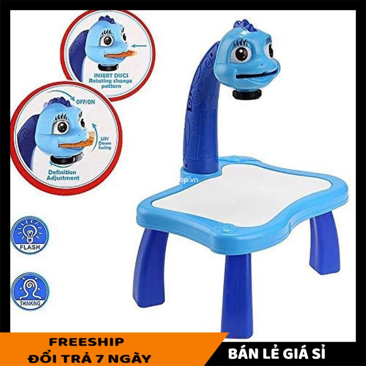 Bộ đèn bàn học SALE ️ Bộ đèn bàn máy chiếu tập vẽ cho bé tha hồ sáng tạo 9708