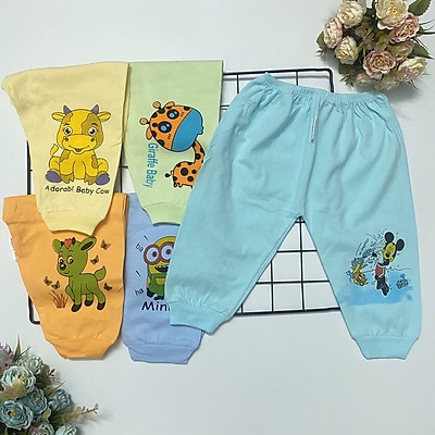 Set 5 quần dài nỉ cotton cho bé ( sỉ lẻ )