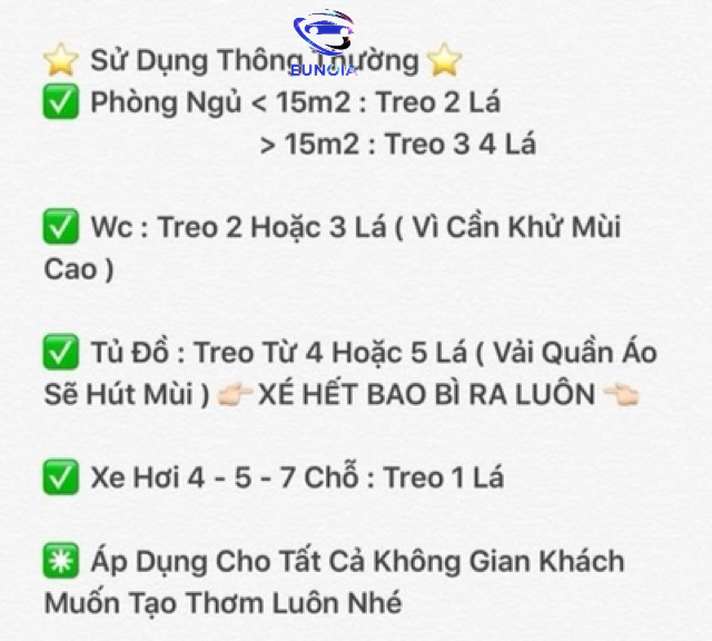 Lá thơm treo xe - lá thông thơm usa của mỹ treo xe ô tô phòng ngủ