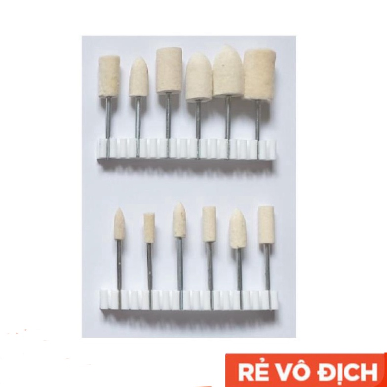 Bộ 12 đầu đánh bóng trang sức resin mini cho tất cả các máy cầm tay
