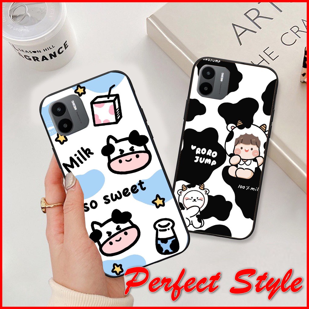 Ốp lưng uv Bò sữa Xiaomi Redmi A1 Redmi 10c Poco C40 Redmi 12C Note 12 4g 5g pro plus K60 Viền trong Sắc nét không phai