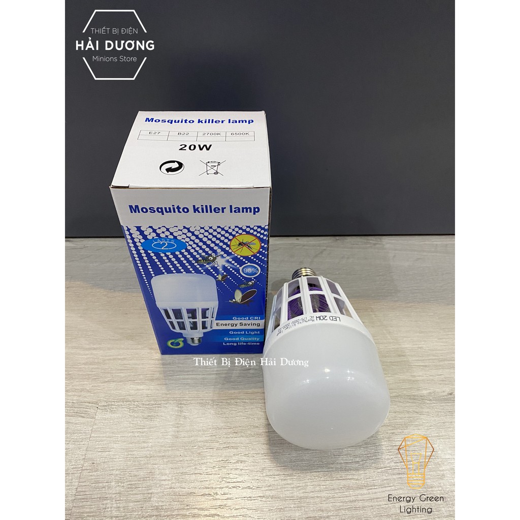 Combo 3 Bóng Đèn Led Chiếu Sáng Kiêm Bắt Muỗi 15w/20w Diệt Muỗi , Côn Trùng An Toàn Hiệu Quả