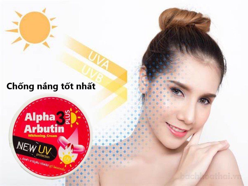 Kem trắŉg da chốnǥ nắng toàn thân Alpha Arbutin 3 Plus Whitening Cream