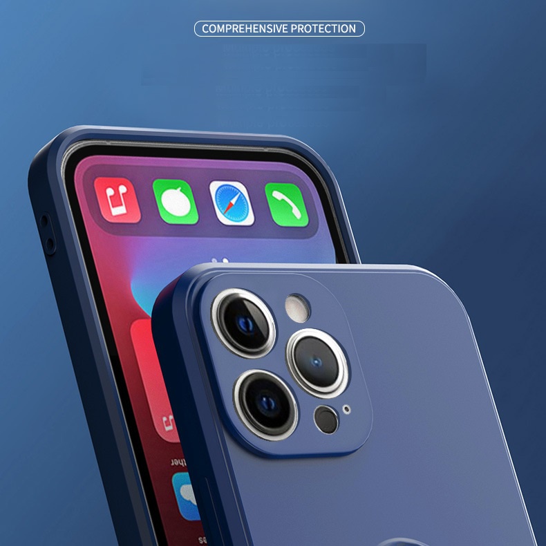 Ốp Lưng Silicon Dẻo Kèm Ring Có Lót Nỉ iP 13 Pro Max - Minh An Saigon