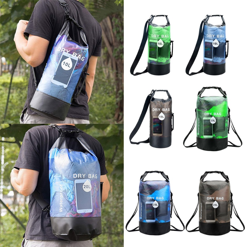 Túi Khô Chống Thấm Nước Dung Tích 10L 20L Dùng Cho Thuyền Kayak / Sông Tiện Dụng