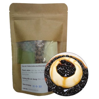 [Mã GROSALE2703 giảm 8% đơn 250K] SET nguyên liệu TÀU HŨ TRÂN CHÂU ĐƯỜNG ĐEN - 10 CHÉN