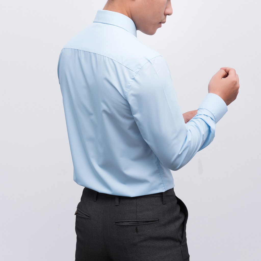 Áo sơ mi nam dài tay form body Hàn Quốc cao cấp chống nhăn ( vải lụa thái đẹp cực chất ) | BigBuy360 - bigbuy360.vn