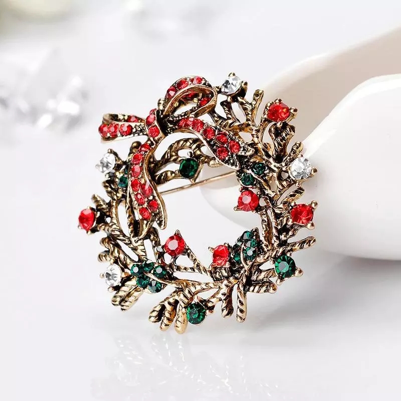 Vòng Nhẫn Trang Trí Bàn Ăn Phong Cách Giáng Sinh