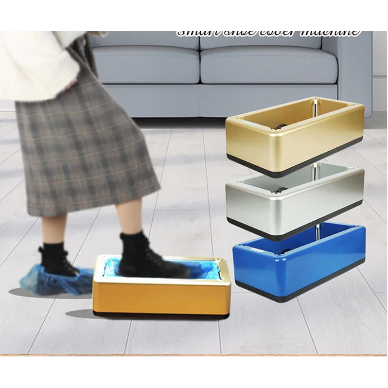 Máy bọc giầy vàng  tự động thông minh 1s bọc 1 đôi đi mưa đi nắng vô tư vệ sinh an toàn cho cả gia đình