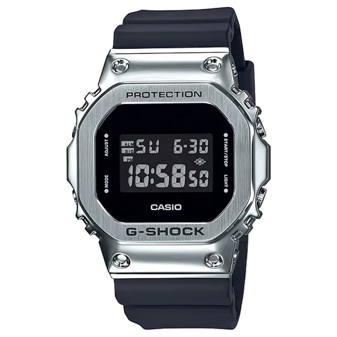 Đồng Hồ Nam Dây Nhựa Casio G-Shock GM-5600-1 Chính Hãng - GM-5600-1DR Vỏ Thép