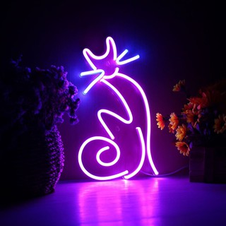  Đèn Trang Trí Led Neon Sign Hình Mèo [ Mẫu 3] Cat led neon
