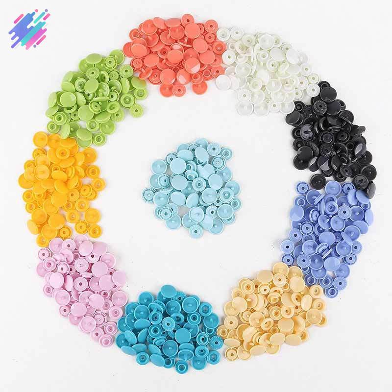 Máy bấm nút + 150 nút 1.2cm bằng nhựa chất lượng cao