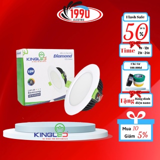 Đèn led trang trí led downlight âm trần Diamond 10W 15W thiết bị điện Kingled