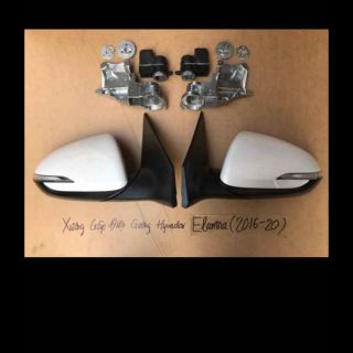 Motor gập gương + xương nhôm Elantra tặng kèm module gập gương