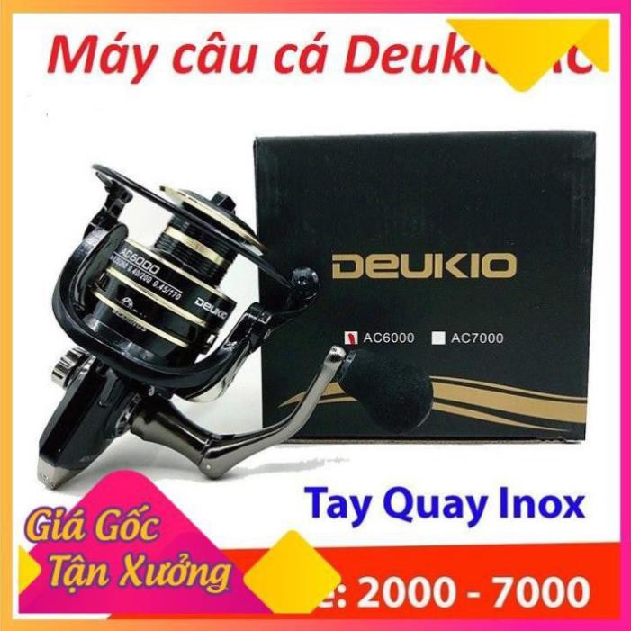 Máy Câu Cá DEUKIO AC Siêu Mượt Từ 2000-7000 ( TẶNG CƯỚC 100M CACBON NHẬT BẢN ) MÁY CÂU CÁ MÁY CÂU ĐỨNG SIÊU BỀN VÀ MƯỢT