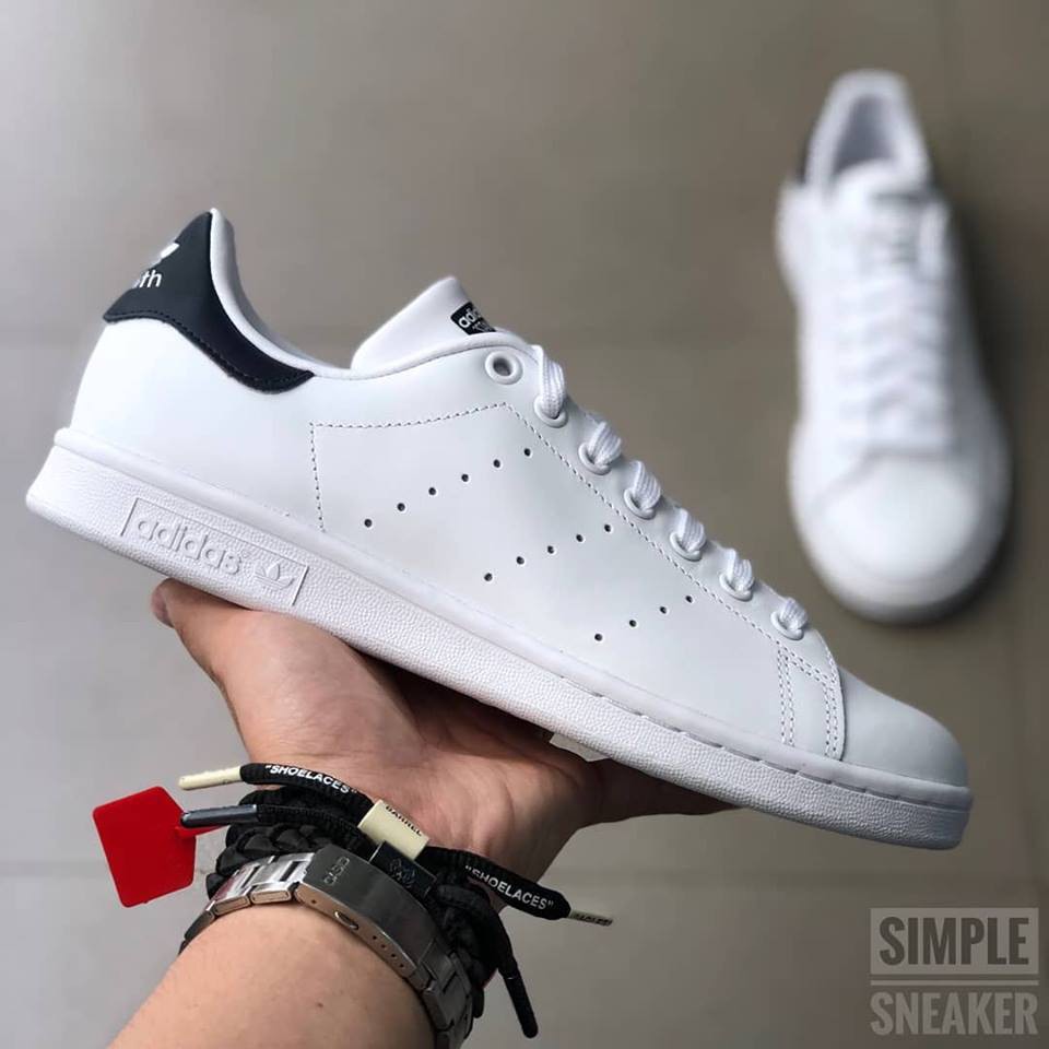 Giày Adidas Auth 💙FREESHIP💙 Giảm 50k Khi Nhập Mã [GIAYAUTH] Giày Stan Smith Gót Xanh Lá Chuẩn Auth- Chính Hãng