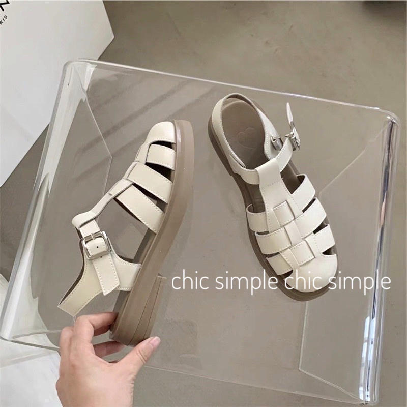 Giày sandals nữ phong cách Retro mùa hè
