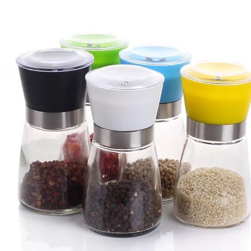 Lọ Xay Tiêu Thủy Tinh - Dụng Cụ Xay Tiêu Cầm Tay Tiện Dụng - Gia Dụng Jumi
