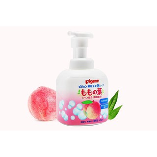 Sữa tắm gội giảm rôm sảy cho bé pigeon chiết xuất từ lá đào - hàng nội địa nhật