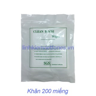 200 Khăn Lau Siêu Sach Không Bụi Cleanroom Wippers Cho Ngành Điện Thoại