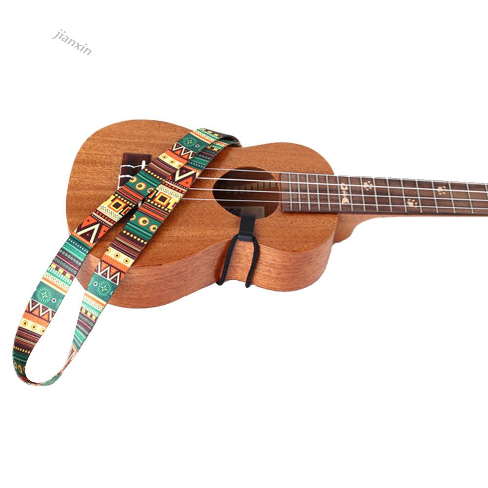 Dây Đeo Đàn Ukulele In Họa Tiết Nhiều Màu Sắc Tùy Chỉnh Kèm Móc Tiện Dụng