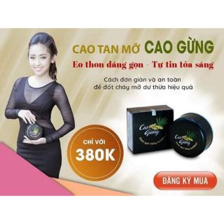 CAO GỪNG TAN MỠ - ĐÁNH BAY MỠ THỪA