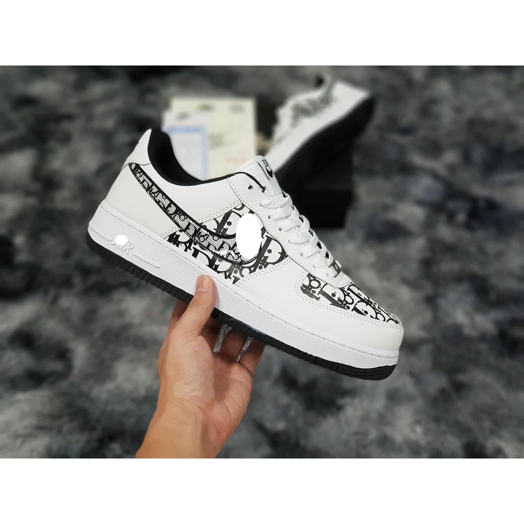 Giày thể thao AF1 ⚡️𝐅𝐑𝐄𝐄 𝐒𝐇𝐈𝐏⚡️Giày nike_Dior AF1 Đế Đen , Đế Xám Hot trend FullBoxbill | BigBuy360 - bigbuy360.vn