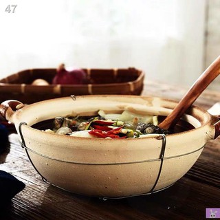 UNồi hầm bằng đất sét nung và dây sắt truyền thống Quảng Đông nấu phở khí đốt gia đình Bún gạo chống cháy
