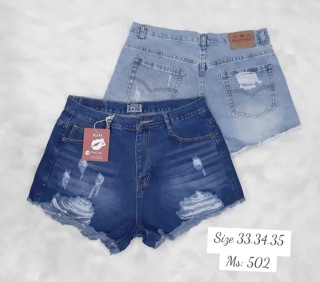 QUẦN SHORTS JEANS NỮ RÁCH
