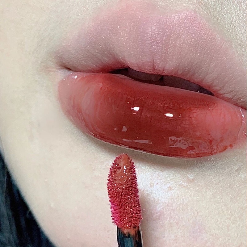 Cappuvini Son bóng trong suốt dưỡng ẩm không thấm nước thiết kế hình viên kẹo dễ thương