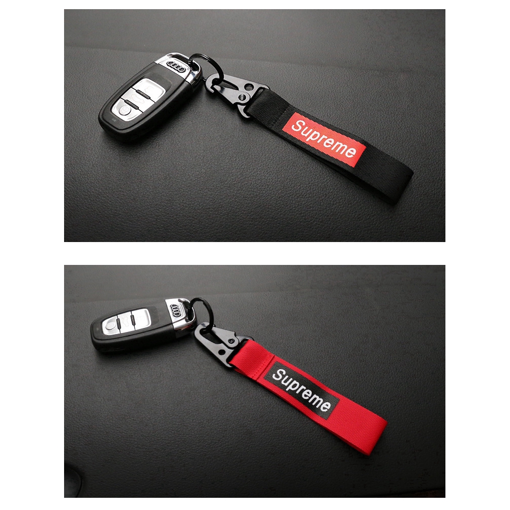 Móc Khóa In Chữ Supreme Sáng Tạo