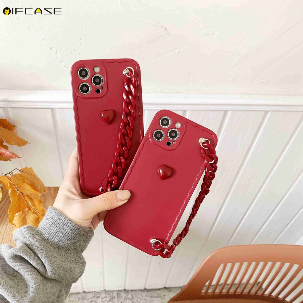 Ốp Điện Thoại Họa Tiết Trái Tim Dễ Thương Cho Iphone 13 12 Mini 12 11 Pro Max Xs Max Xr X 7 8 Plus