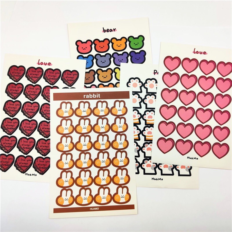 Sticker giấy huamo loại 1 tấm mã HM0