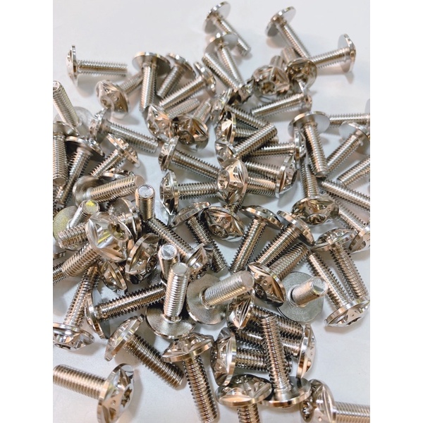 Ốc Salaya inox 304 đủ size 4li 5li 6li đầu dù lắp thông dụng mọi loại xe