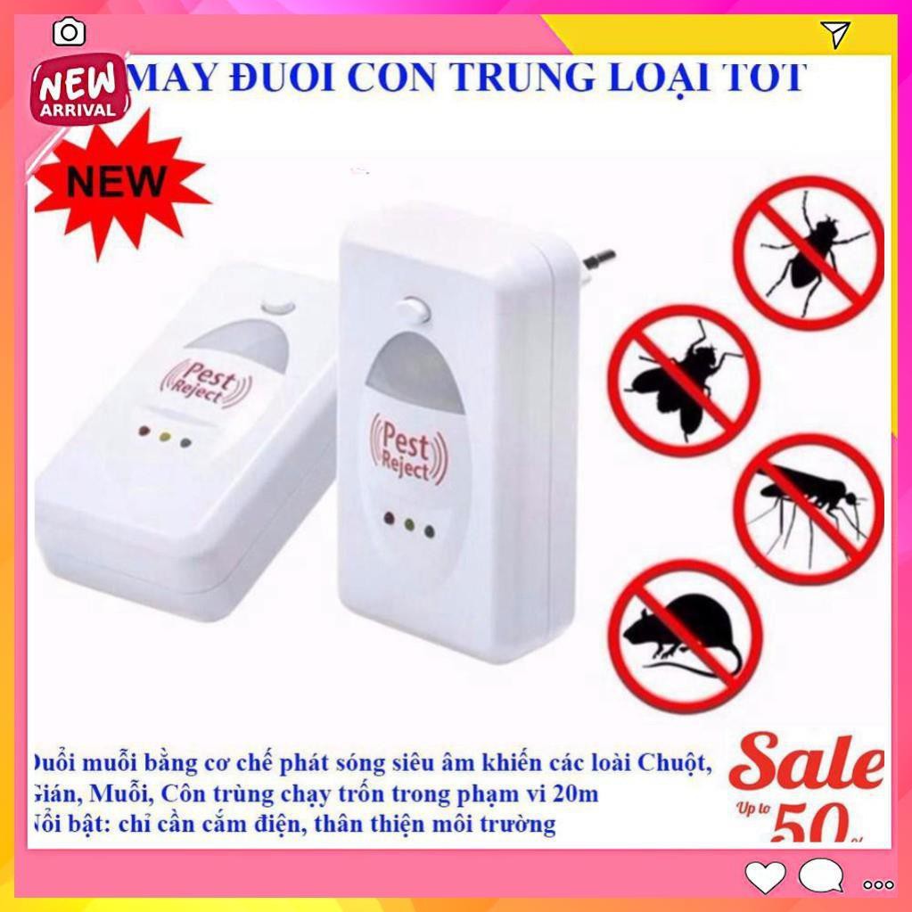 Máy Đuổi Côn Trùng Pest Rejeck - Tạo sóng siêu âm đuổi côn trùng, Đuổi Muỗi, Chuột, Đuổi Côn Trùng, Đuổi Mạt Rệ