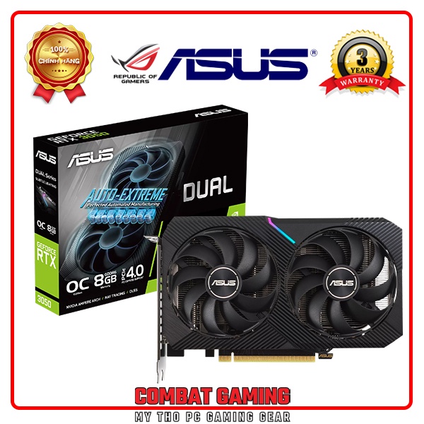 Card Màn Hình ASUS Dual RTX 3050 OC 8Gb GDDR6