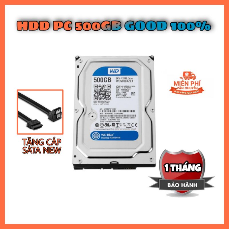 Ổ Cứng HDD 500GB/1TB/2TB PC - Ổ Lắp Máy Bộ
