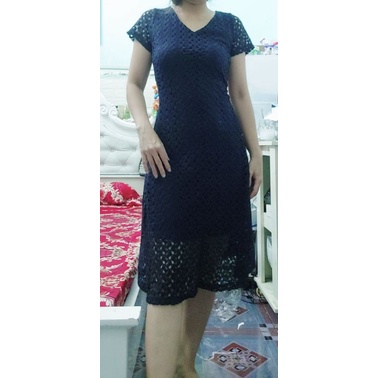Thanh lý đầm ren thun đẹp dưới 55kg