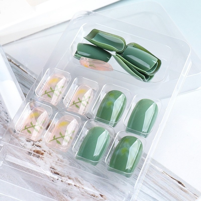 [Hàng mới về] Set 24 móng tay giả dáng ngắn chất liệu acrylic nhiều mẫu tùy chọn có thể tháo ra diy