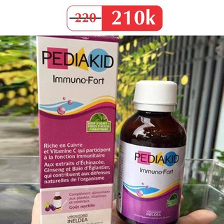 Vitamin tăng cường sức đề kháng PediaKid Immuno - Fort 125ml