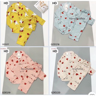 Pijama Lụa Gấm Hình Xinh Xắn