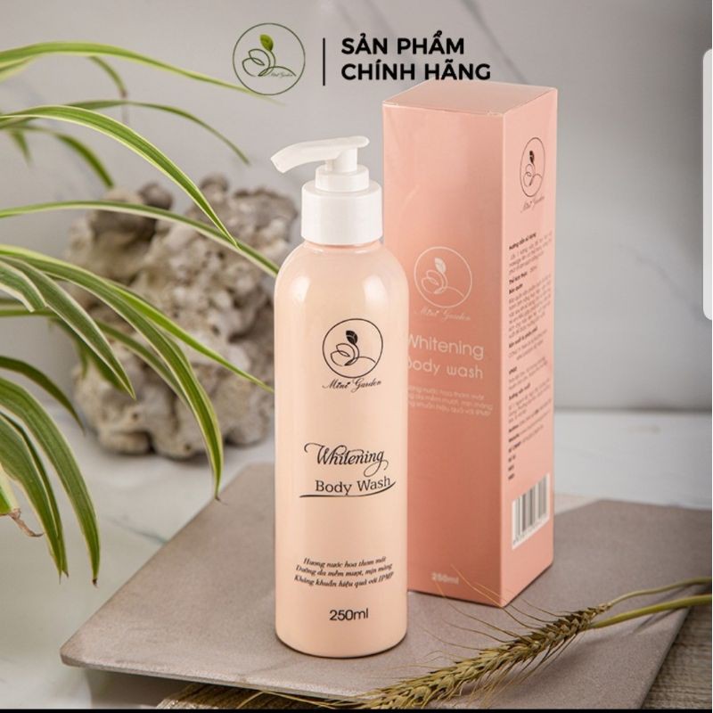 Sữa tắm men bia Mini Garden whitening body wash dưỡng trắng da hiệu quả PV986