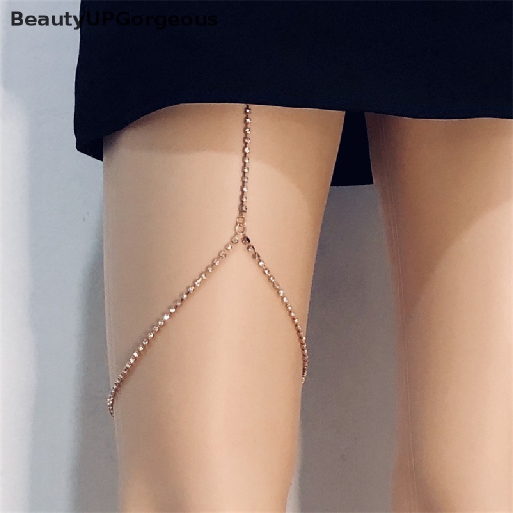 [BeautyUPGorgeous] Chuỗi Dây Đeo Chân Đính Đá Đi Tiệc Bãi Biển Quyến Rũ Tốt