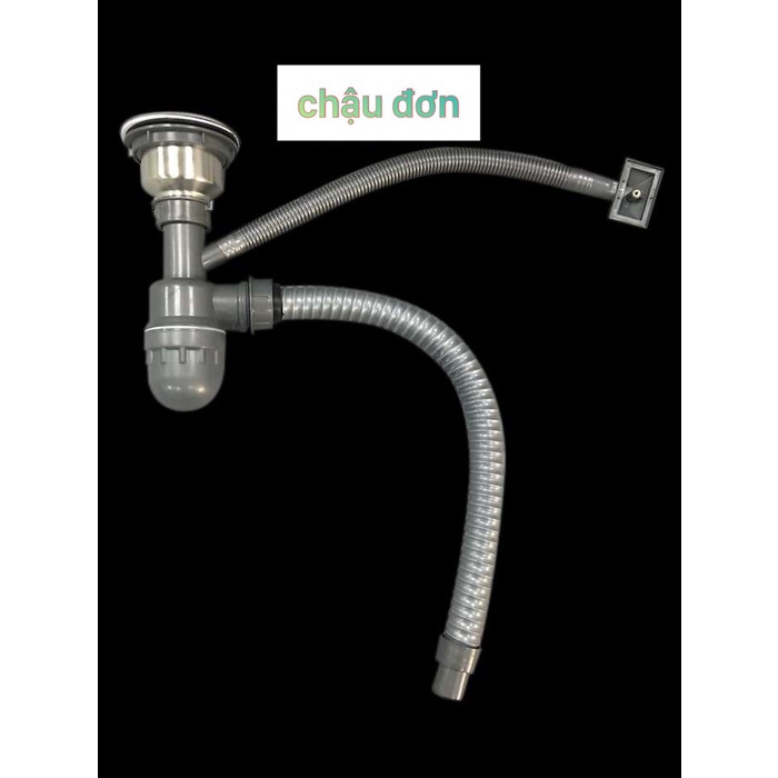Xi phông , chậu rửa bát , xi phông chậu rửa bát chậu inox có chống hôi và ngăn rác
